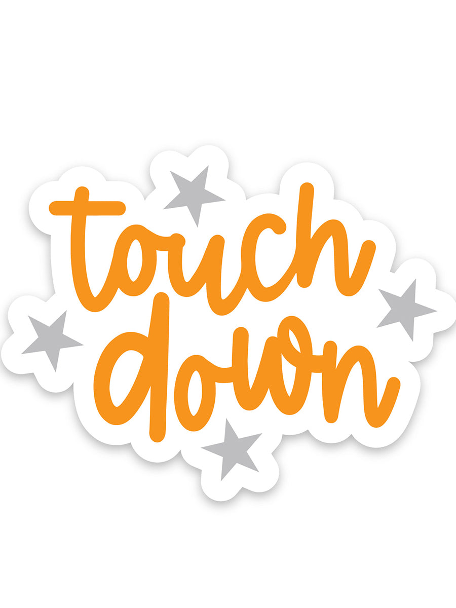 Touch Down Football Sticker