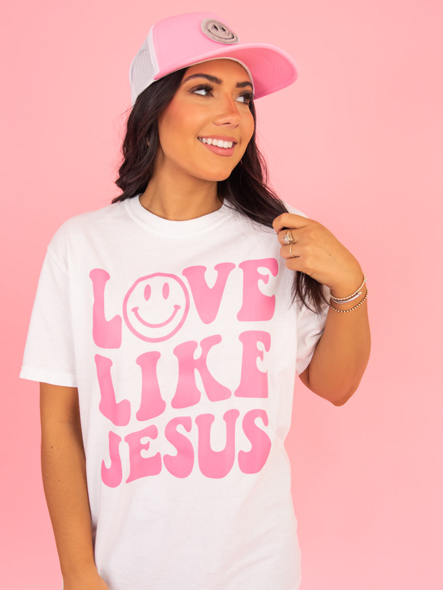 Love Like Jesus Smiley Face T-Shirt