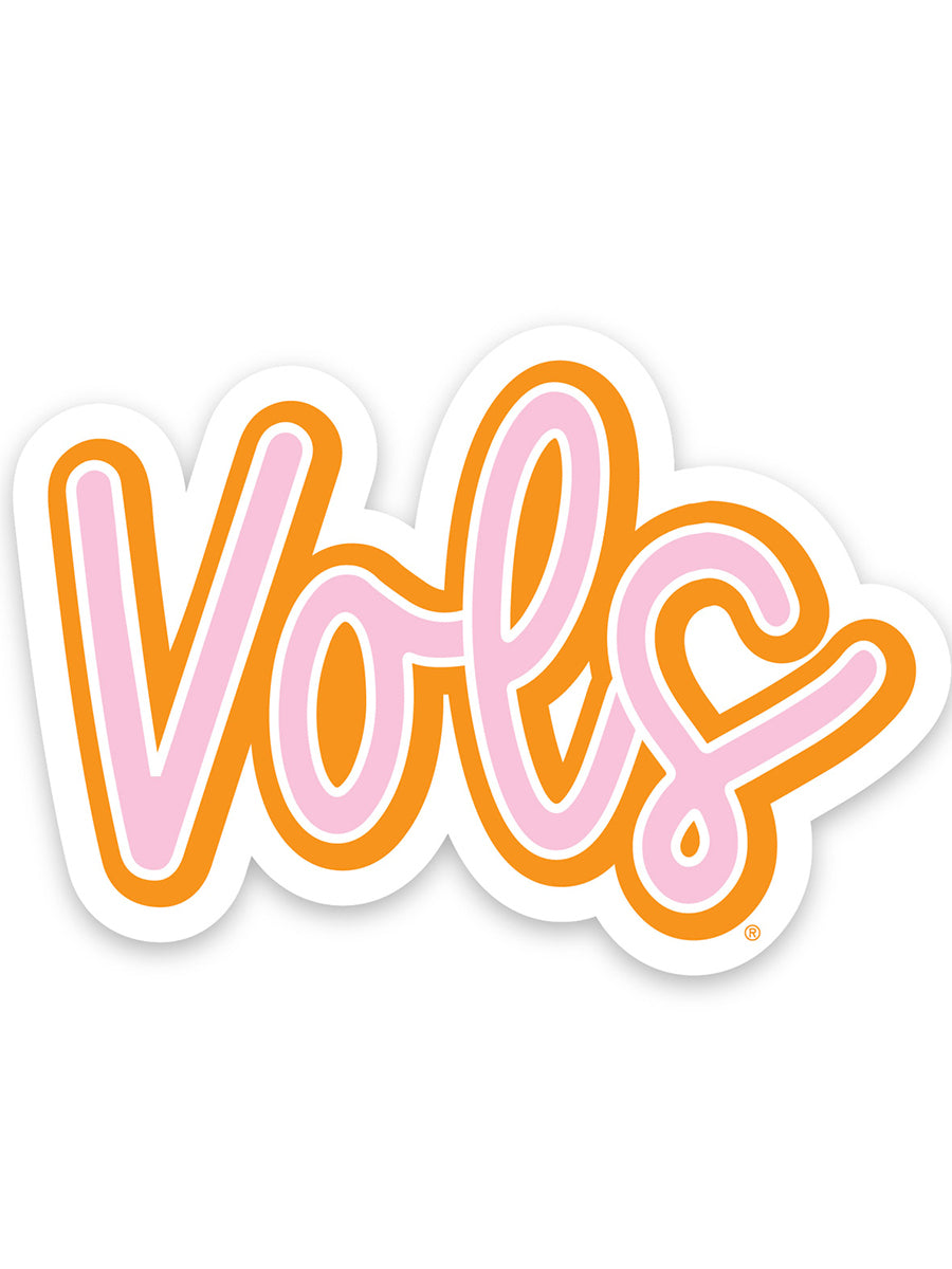Double Script Vols Sticker Features