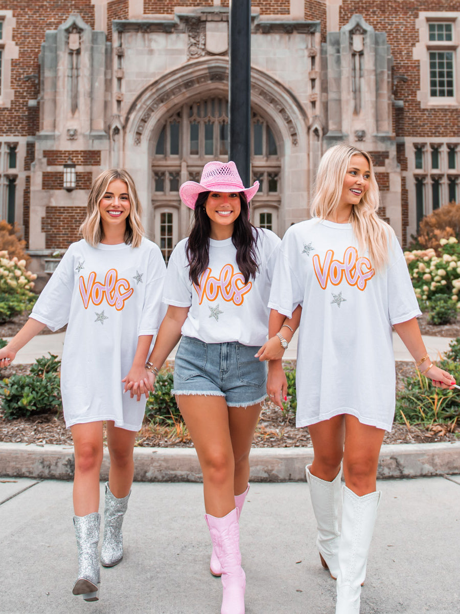 Vols Cursive Starry T-Shirt