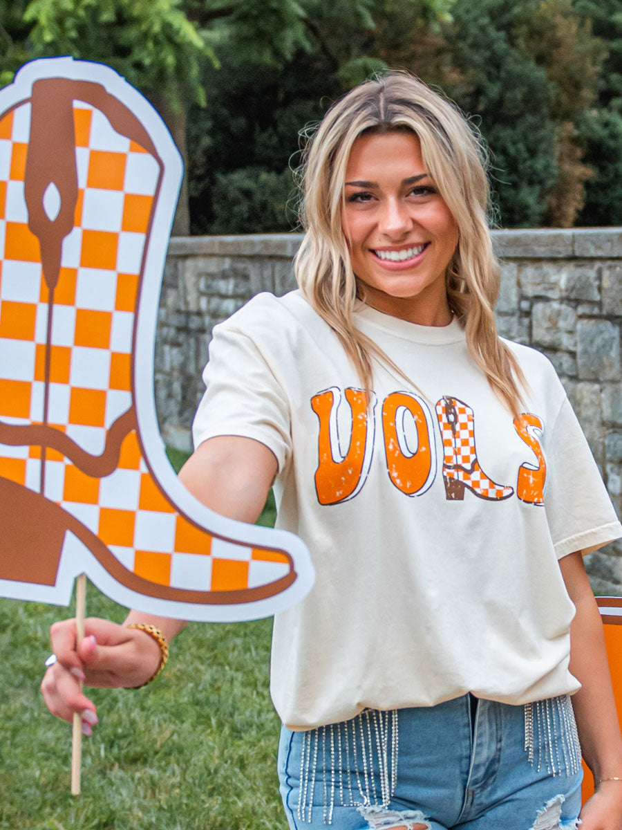 Vols Checkered Boot T-Shirt