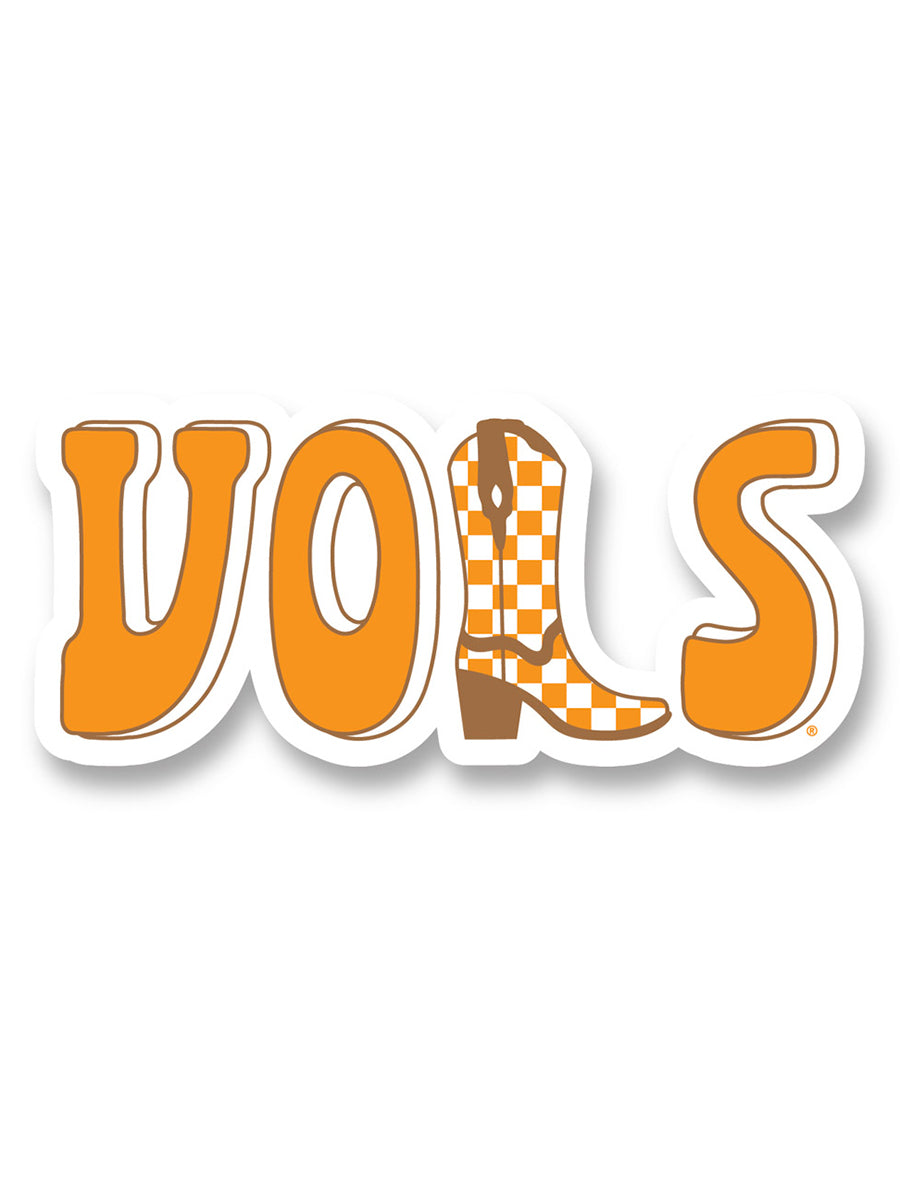 VOLS checkered boot sticker