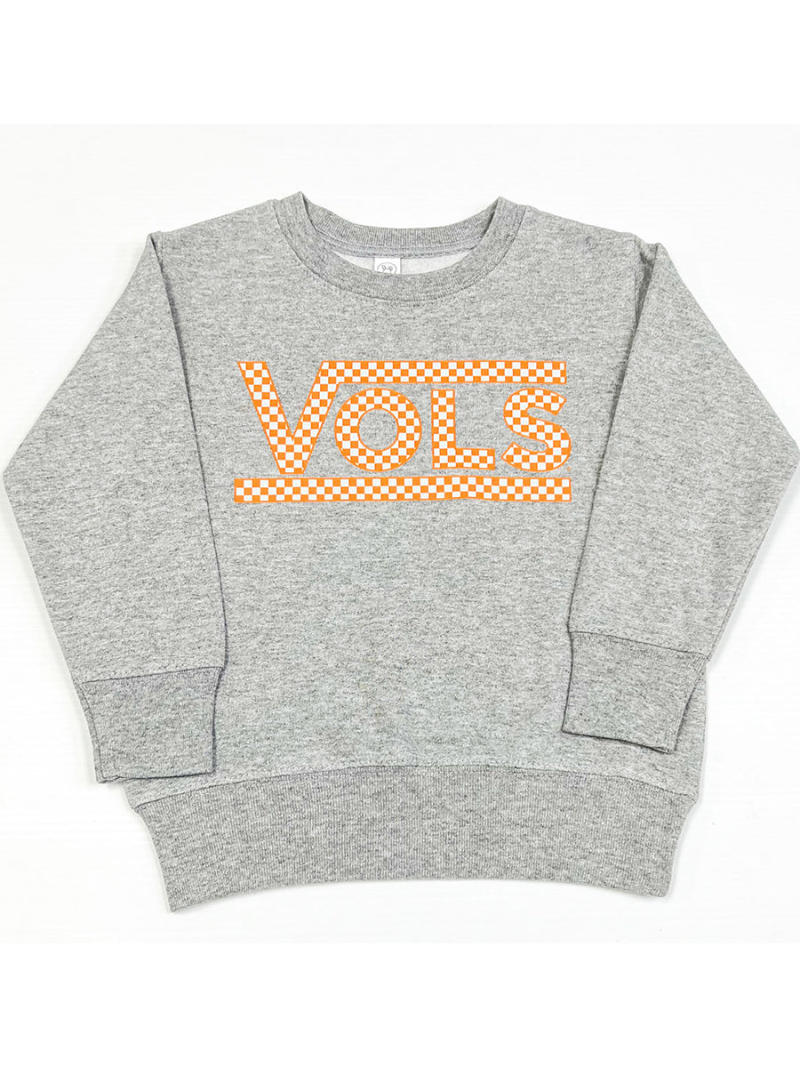Kids VOLS Checkerboard Sweatshirt