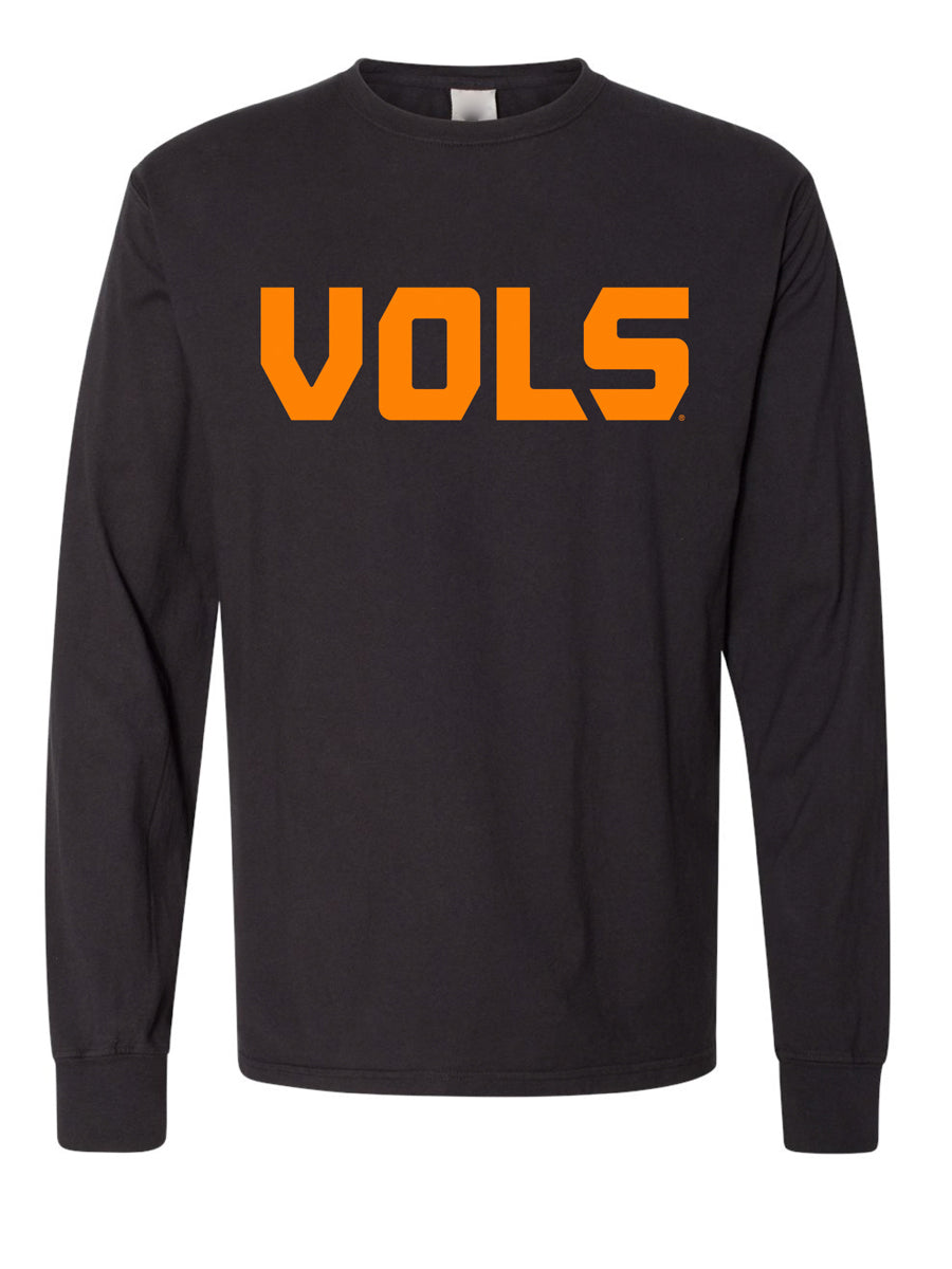 Kids "VOLS" Long-Sleeve Black T-Shirt