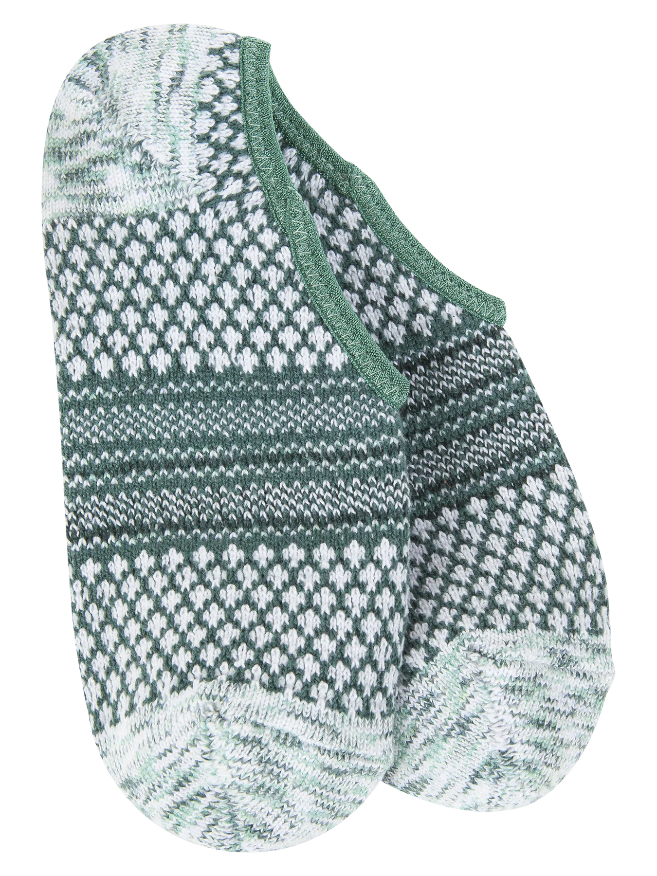 Green No Show Footsie Sock