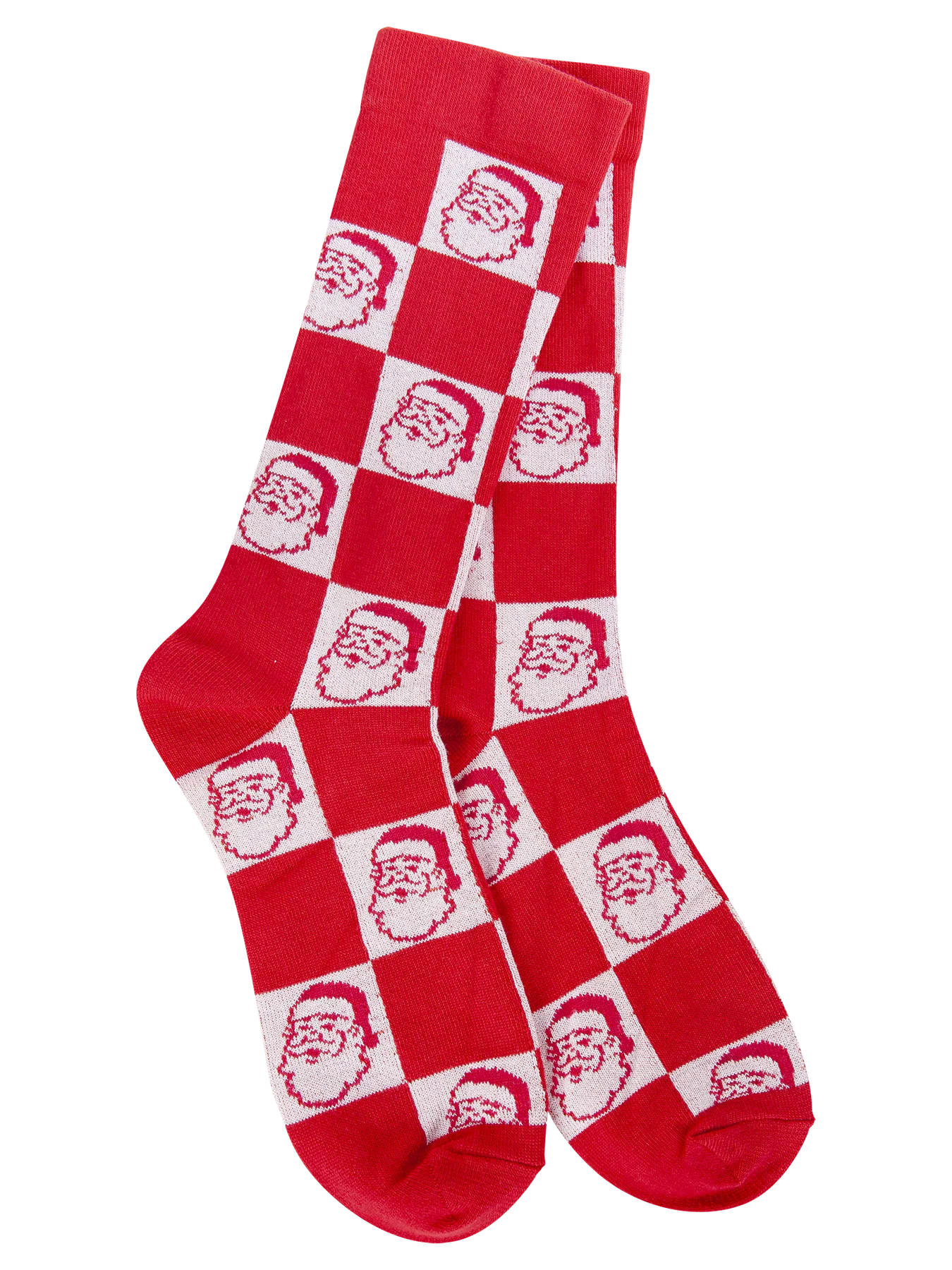 Holiday Red Santa Crew Socks