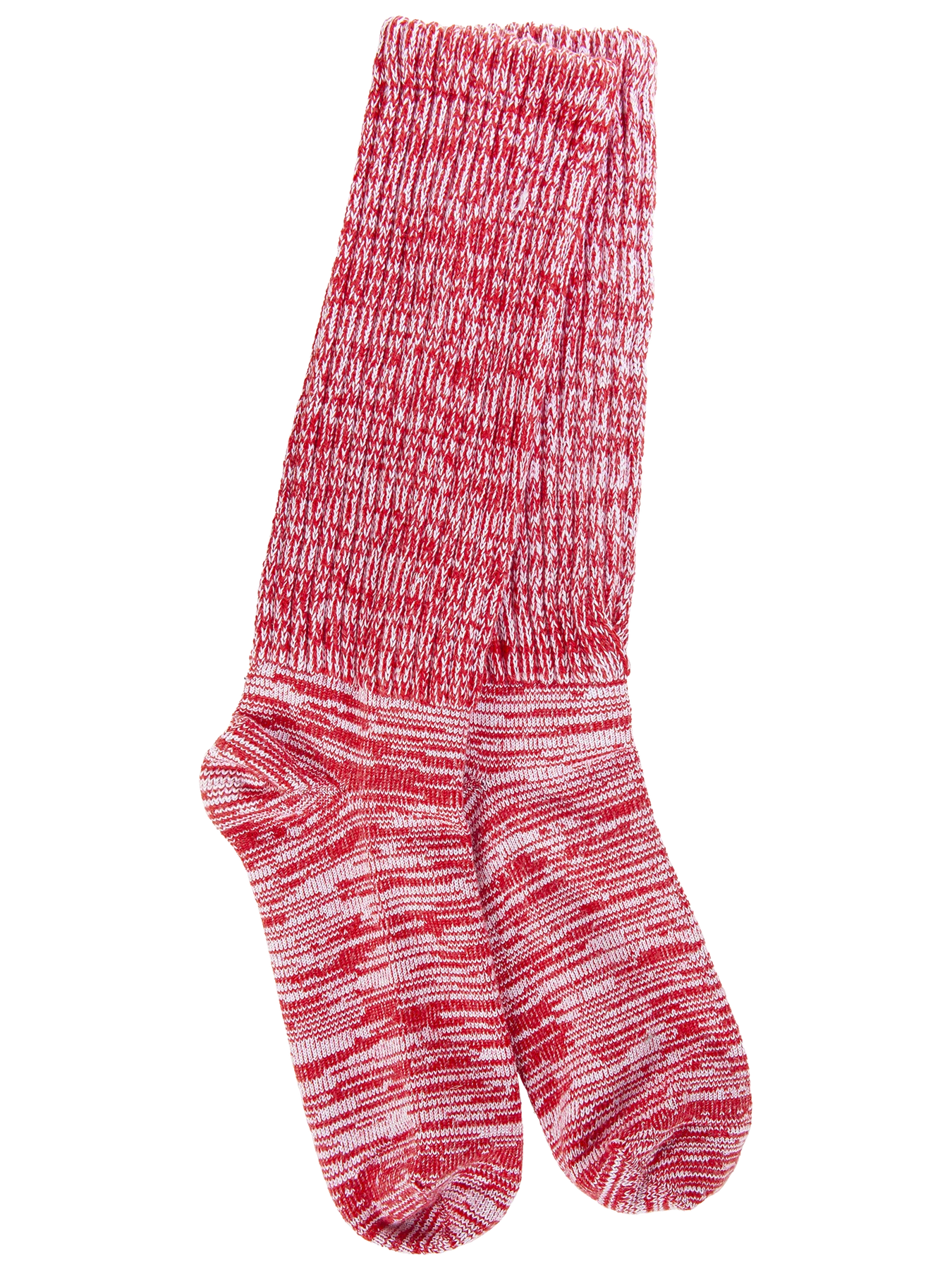 Red Slub Christmas Socks