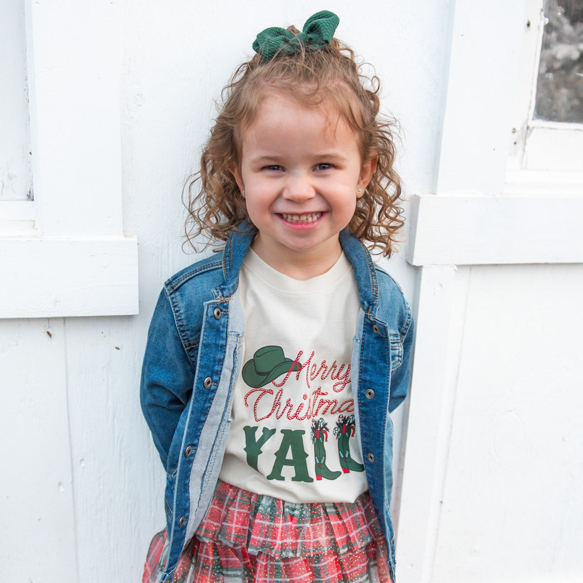 Youth & Toddler Merry Christmas Y'all Short Sleeve Tee