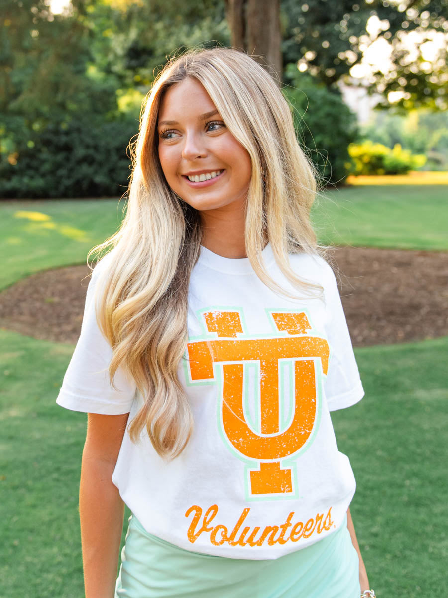 Orange Interlocking UT Volunteers T-Shirt