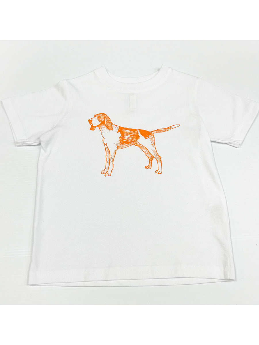 Smokey Drawing on White T-Shirt