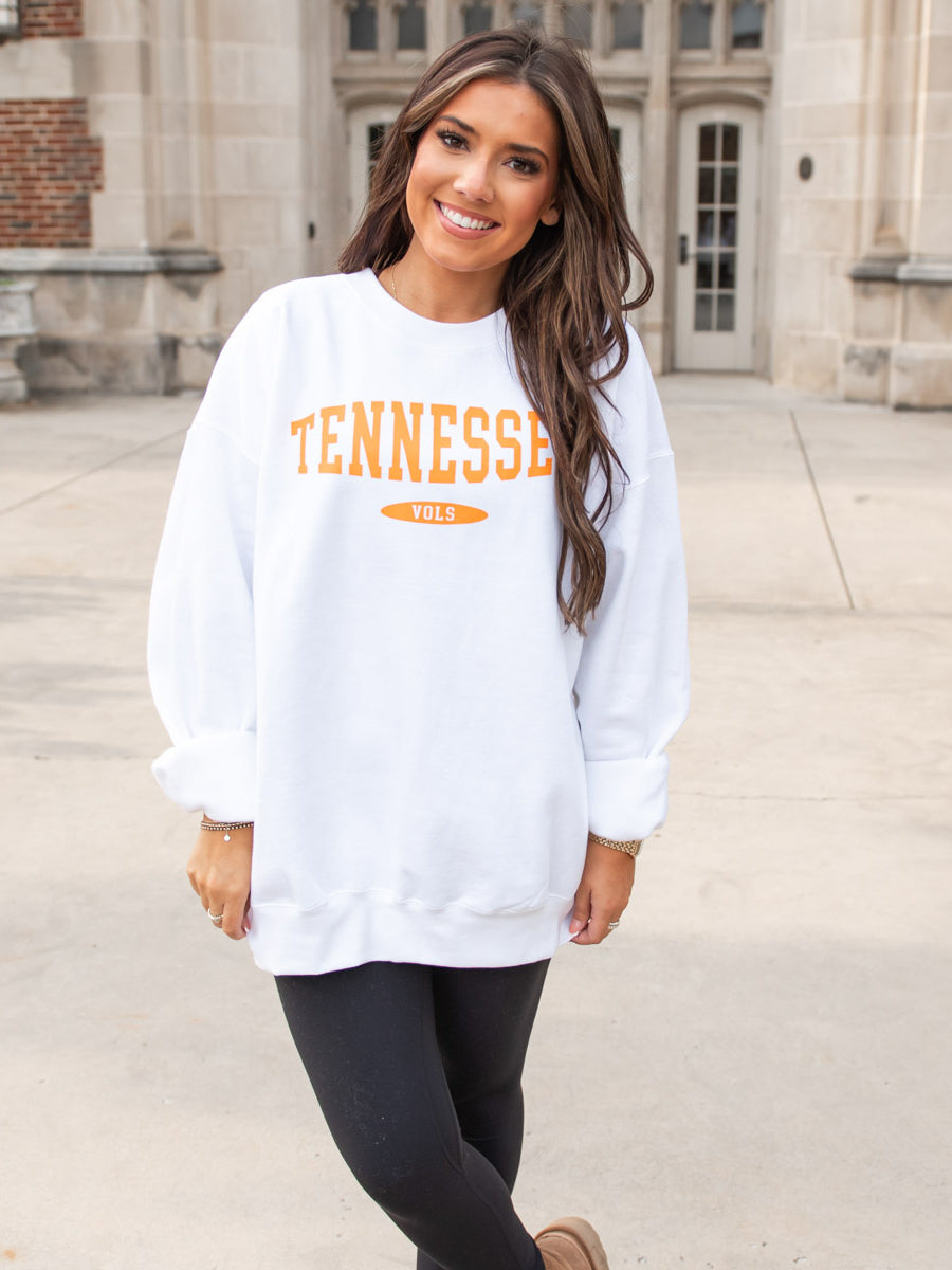 White "Tennessee" Vols Sweatshirt