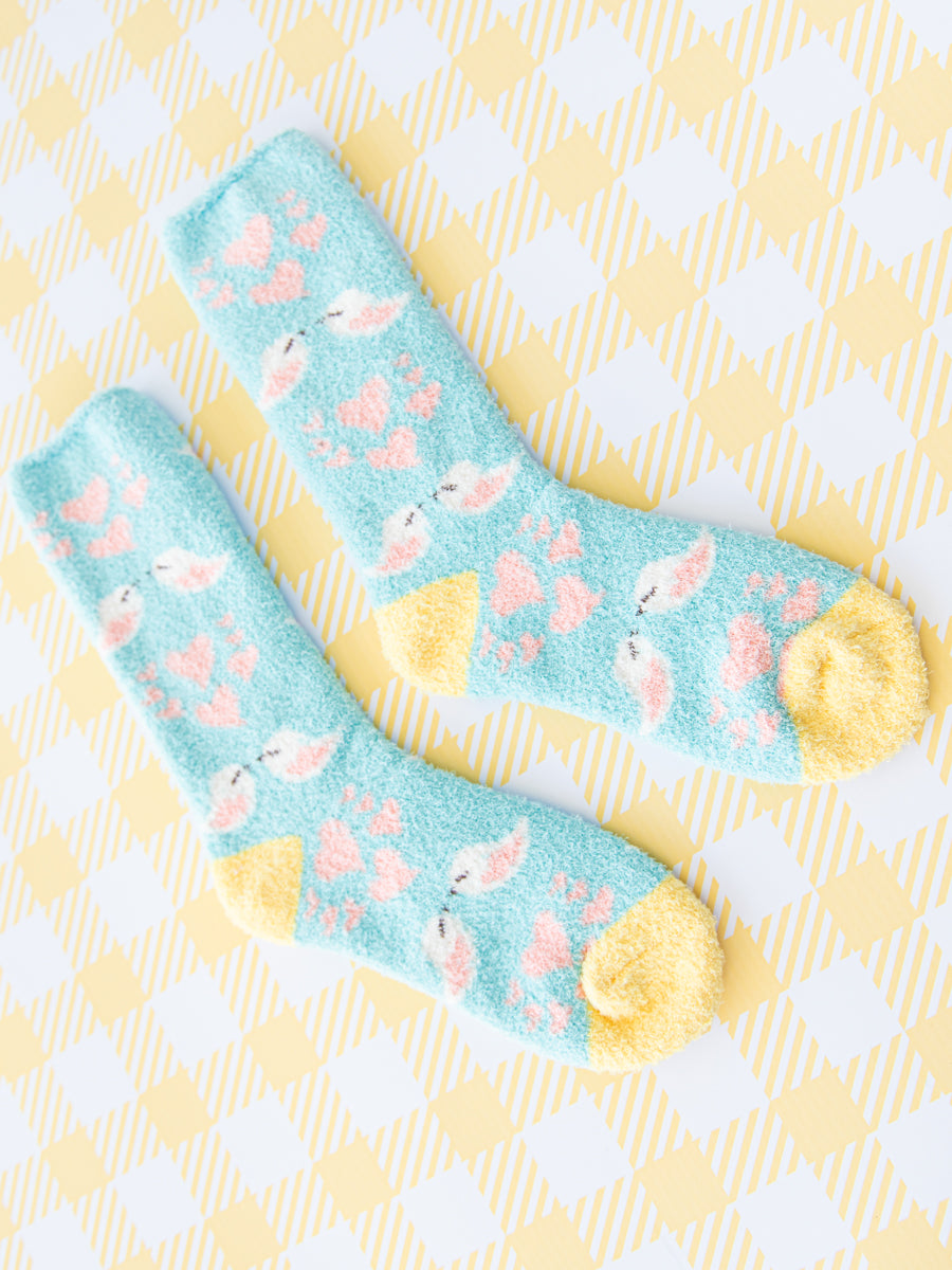 World's Softest Sock with Love Birds Pattern