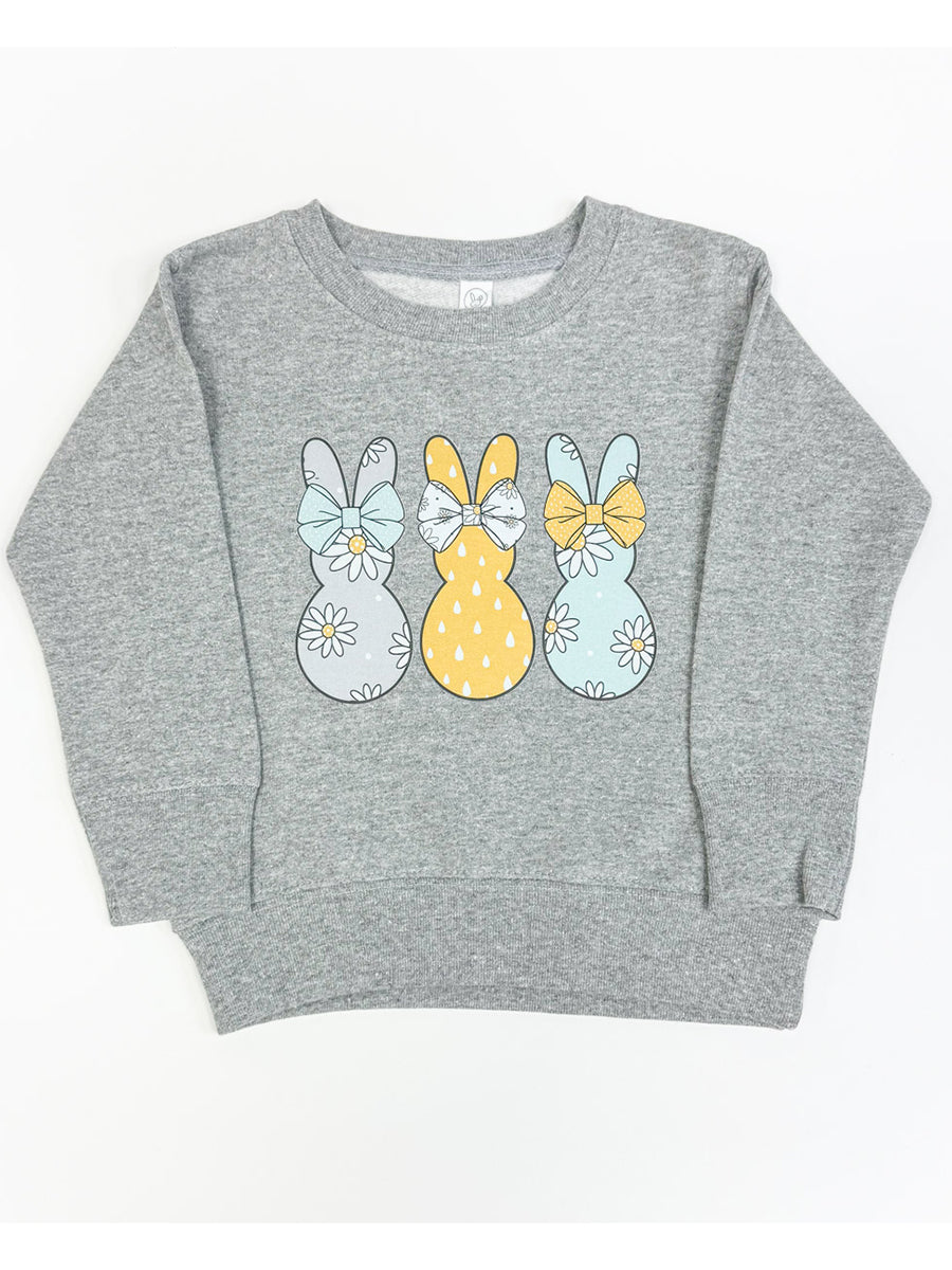 Retro Bunny Crew Sweatshirt, Toddler & Youth