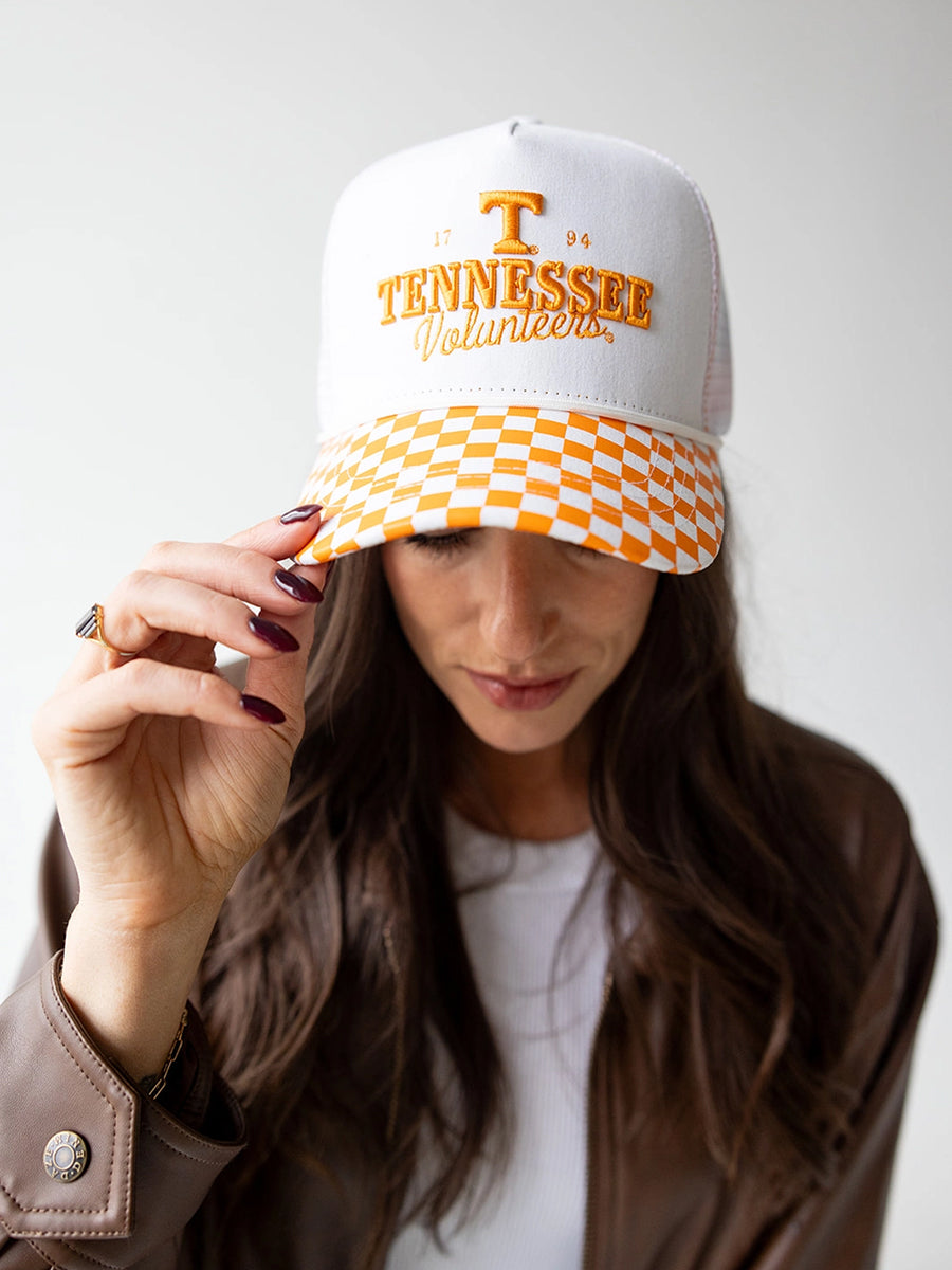 Tennessee Albon Check Canvas Trucker Hat
