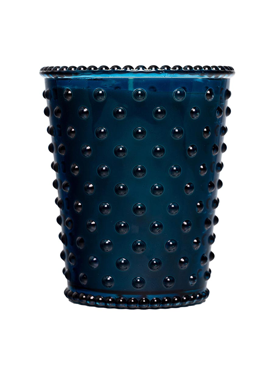 K. Hall Studio Hobnail Glass Candle 16 oz.