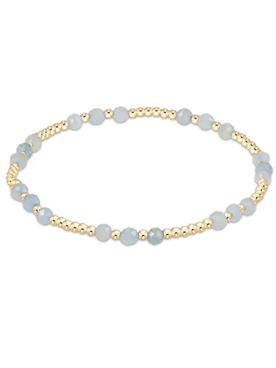 Gold Joy 3mm Gemstone Bracelet (12 Colors)