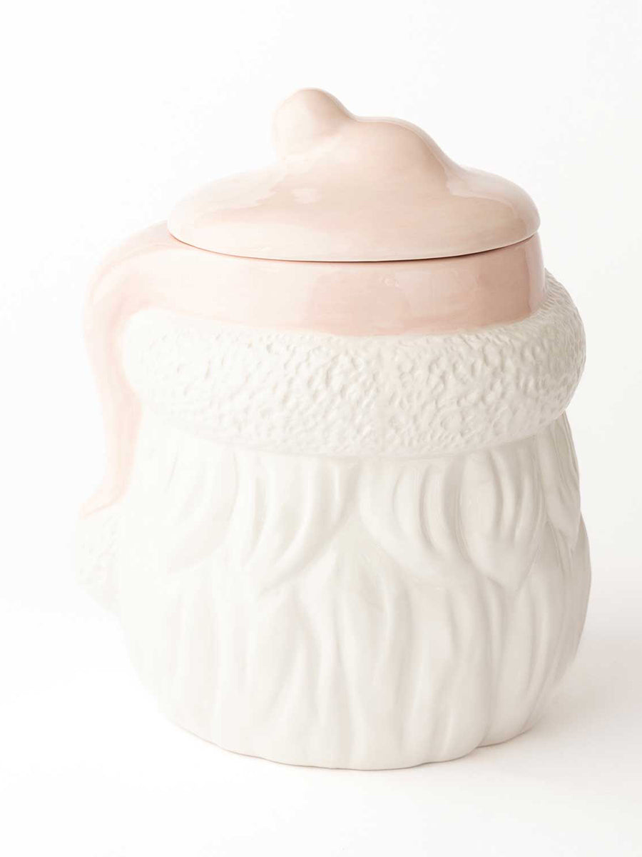 The back of Santa Cookie Jar