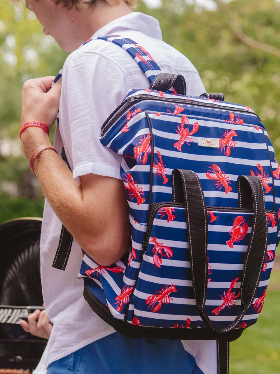 Cooler shown as a Backpack
