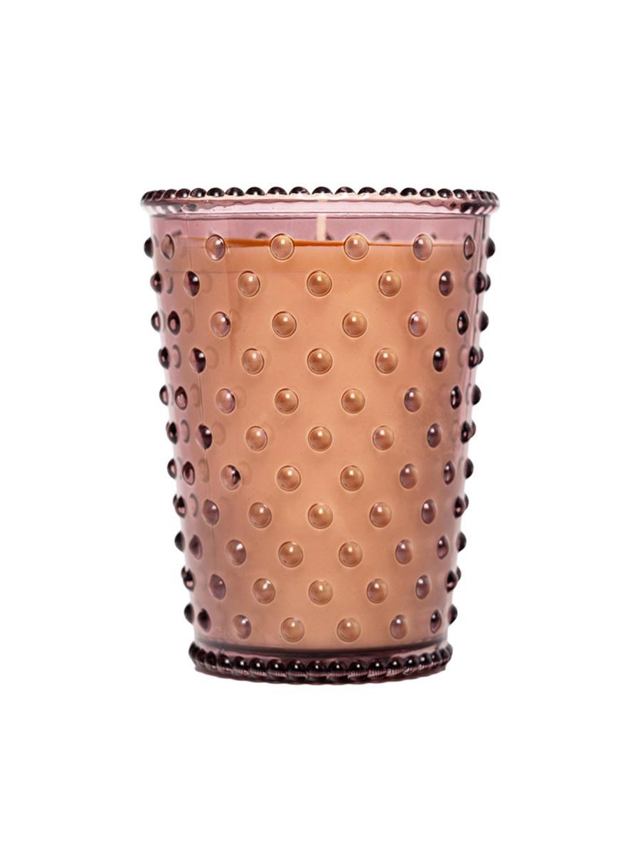 K. Hall Studio Hobnail Glass Candle 16 oz.