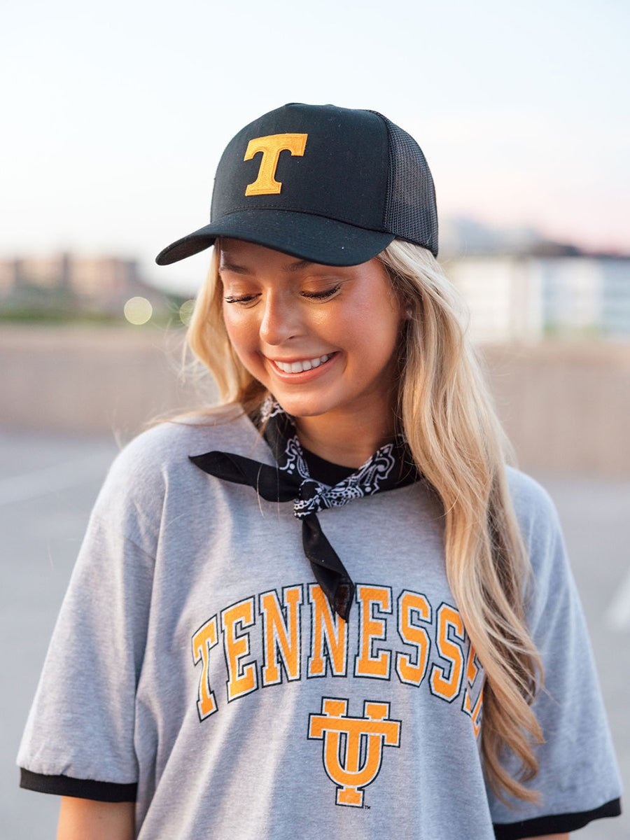 Black Cap with Orange Power T