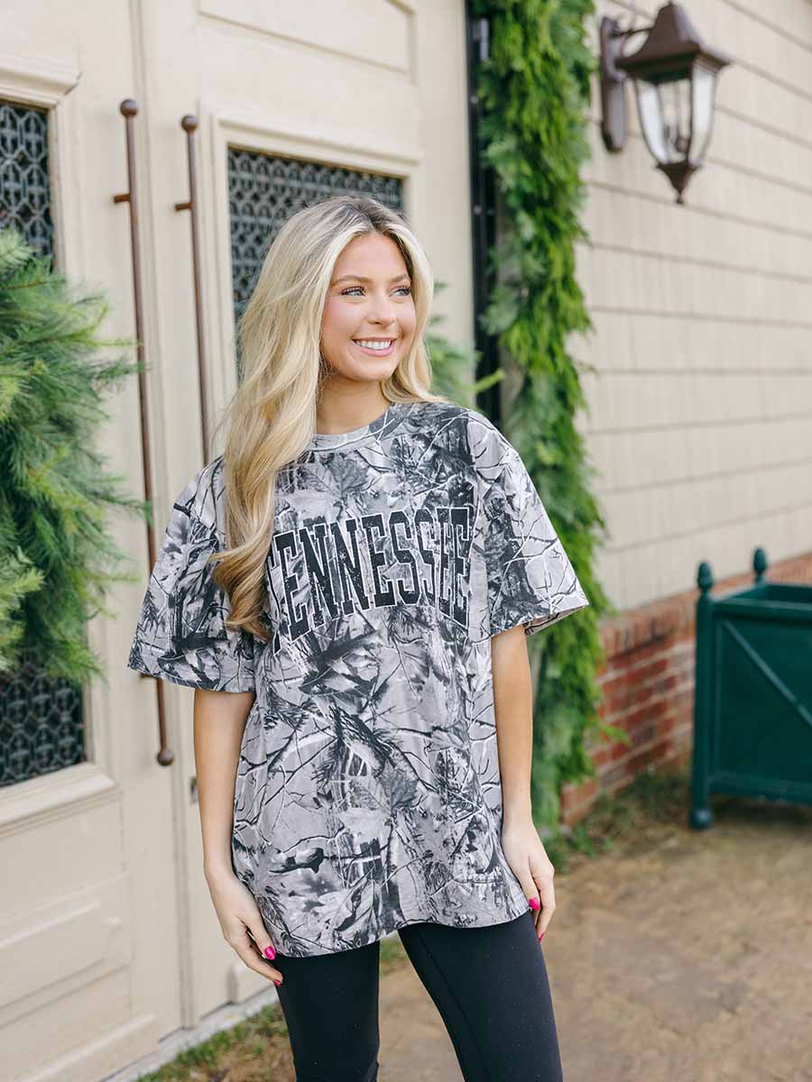 Grey Camo Black Tennessee Arch Short-Sleeve T-Shirt
