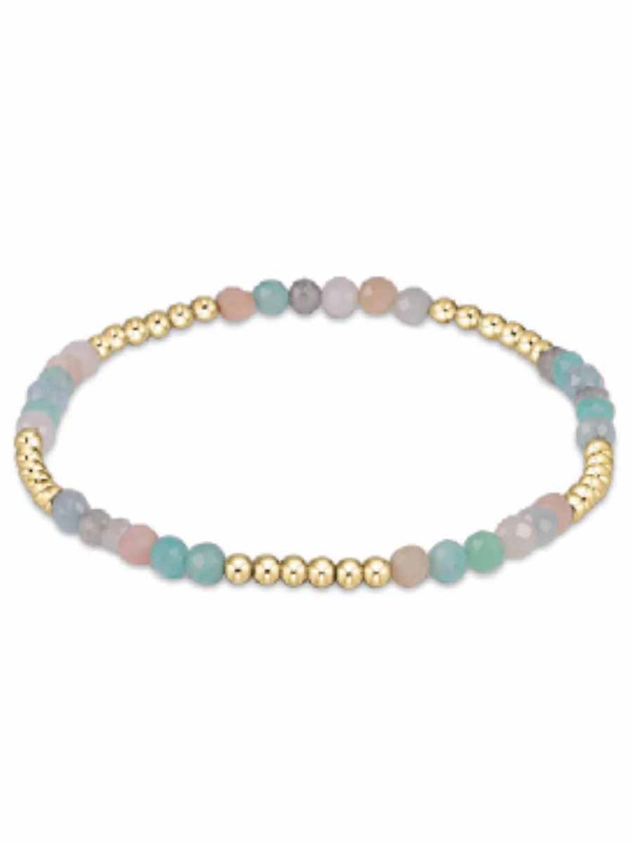 Blissful Pattern 2.5mm Gemstone Bracelet (12 Styles)