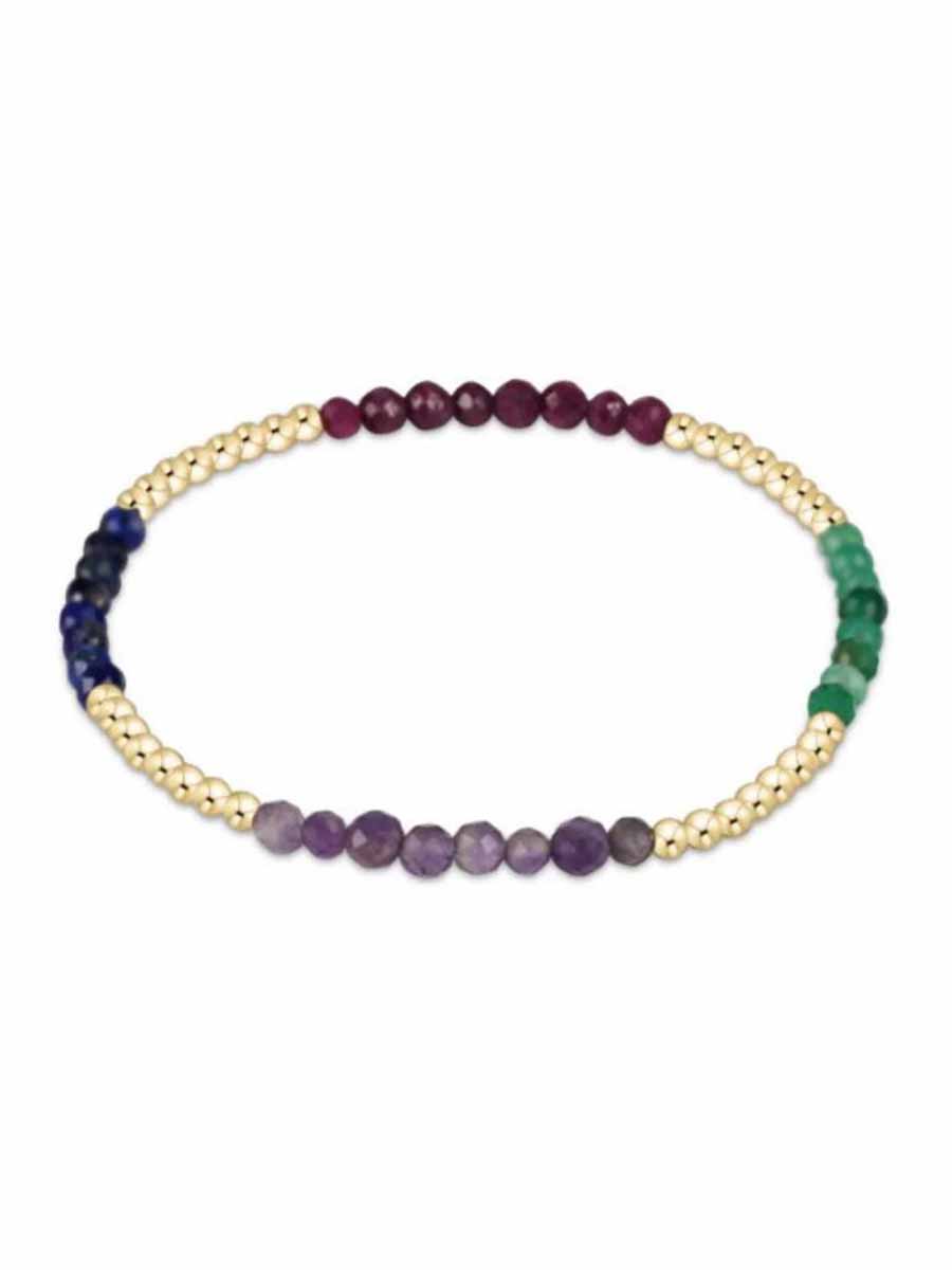 Blissful Pattern 2.5mm Gemstone Bracelet (12 Styles)