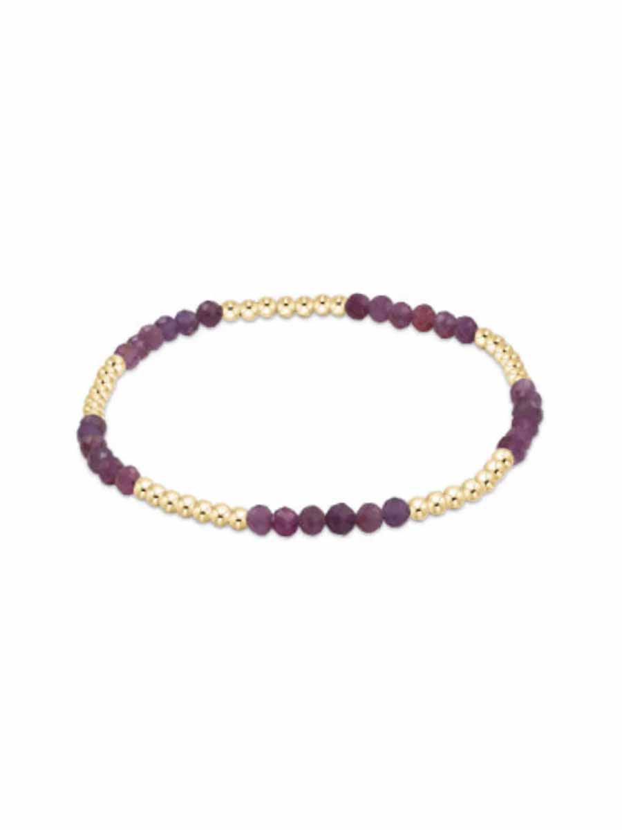 Blissful Pattern 2.5mm Gemstone Bracelet (12 Styles)