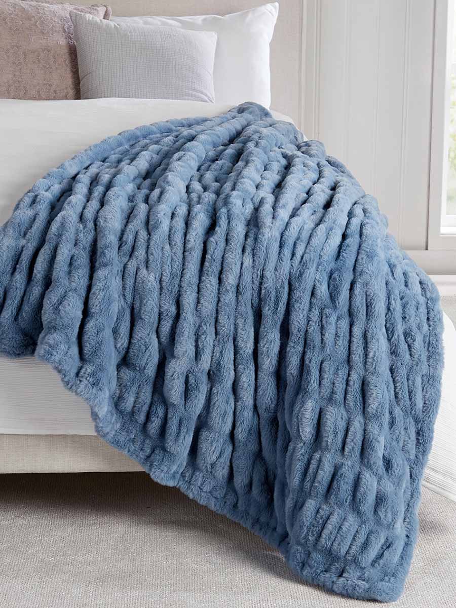 Luxurious Ruched Throw Blanket (5 Colors) **Doorbuster**