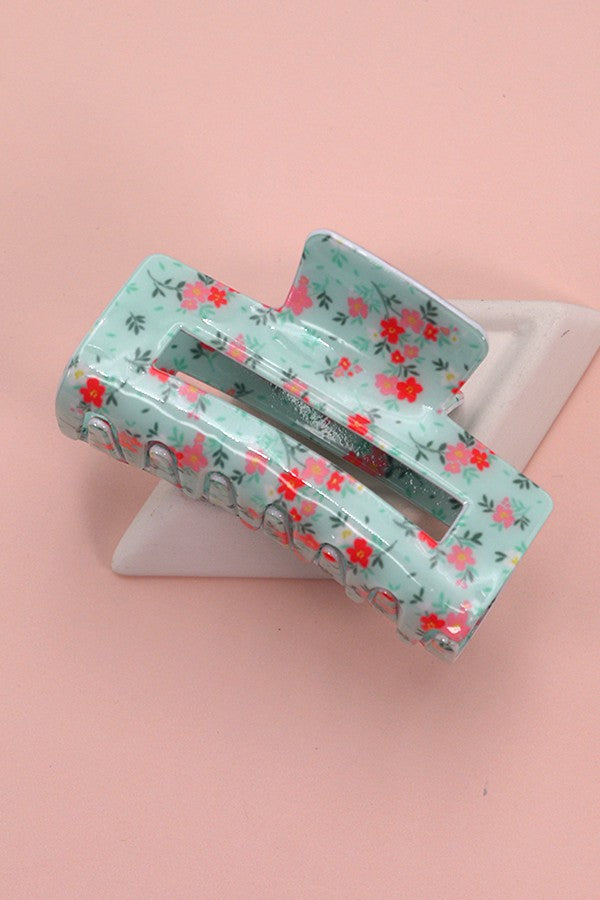 Floral Open-Style Hair Clip