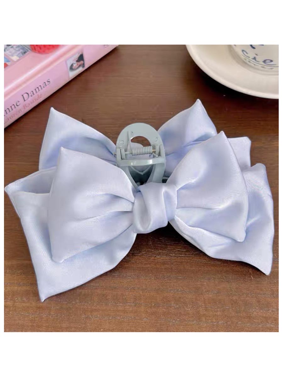 Satin Bow Hair Claw
