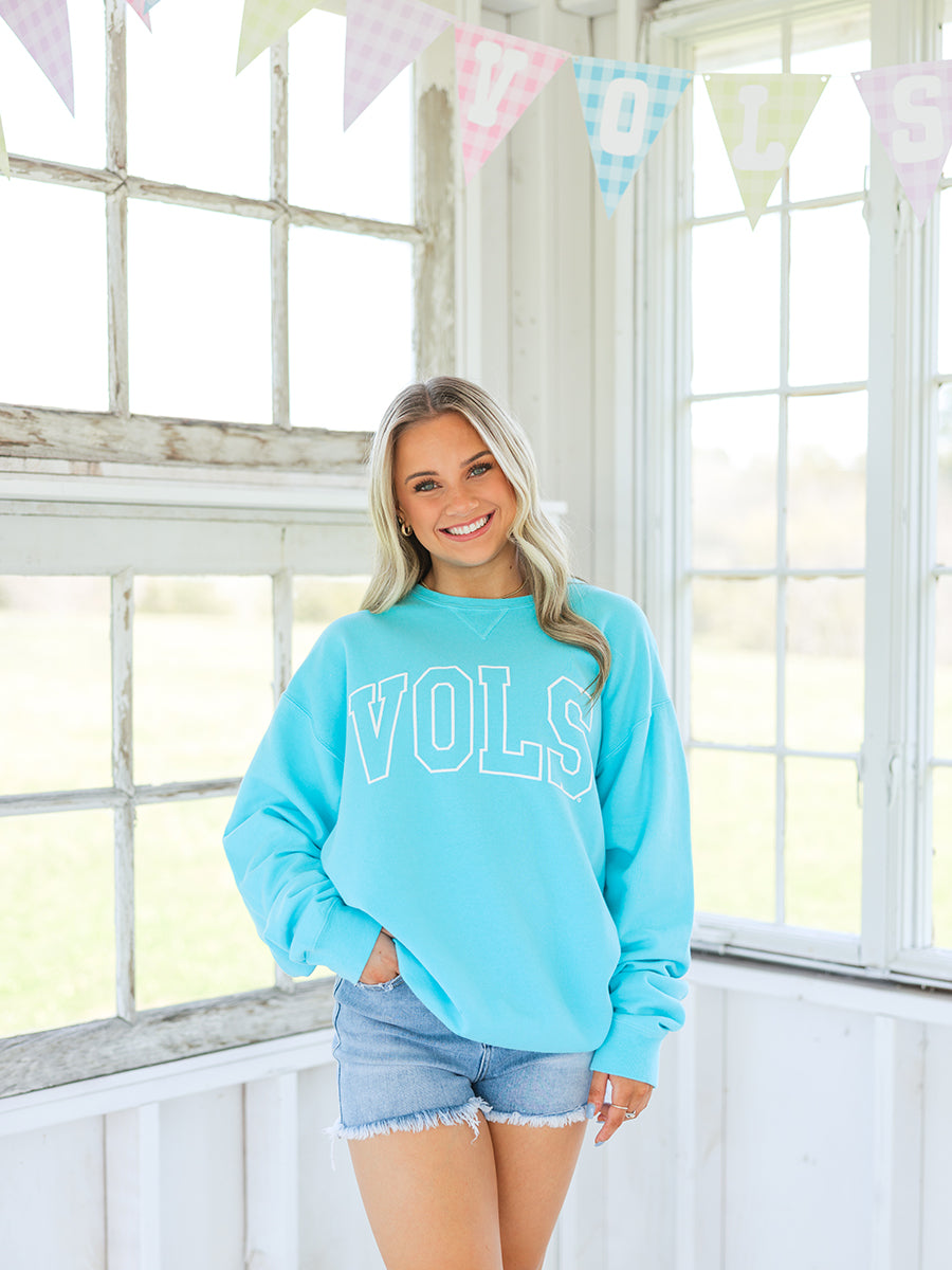 Aqua Blue VOLS Sweatshirt