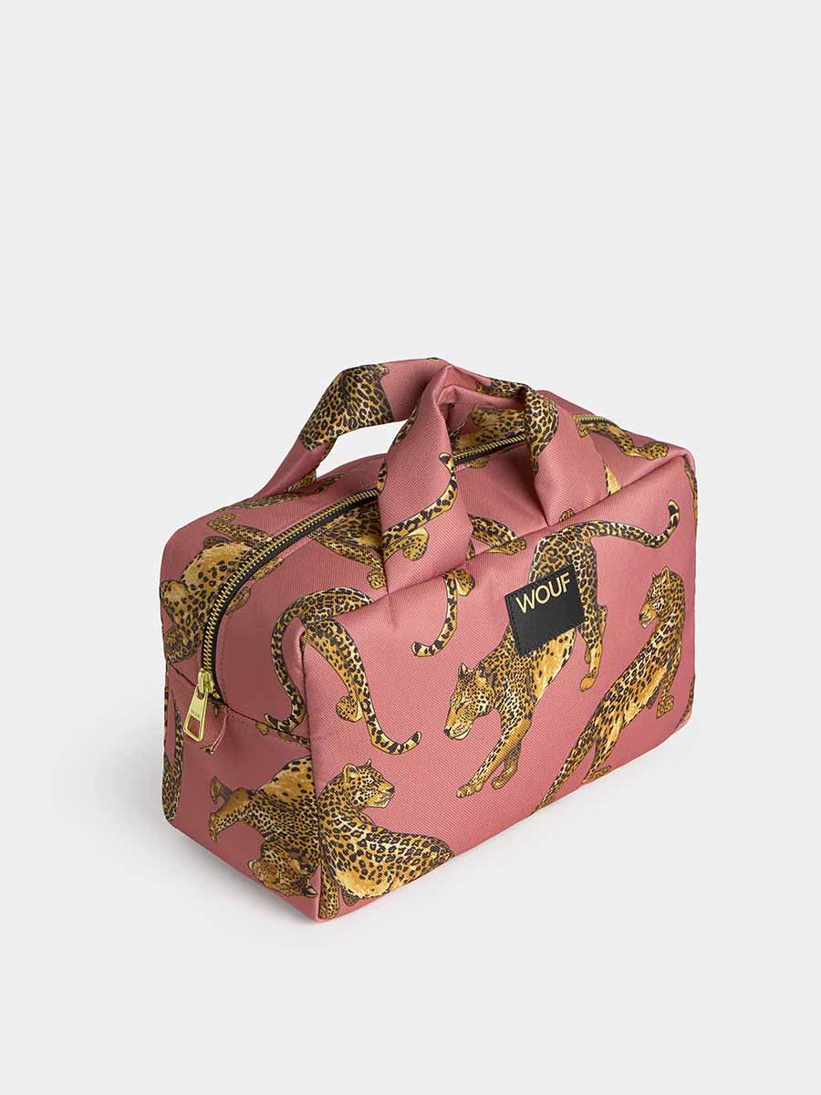 Blush Leopard Toiletry Bag