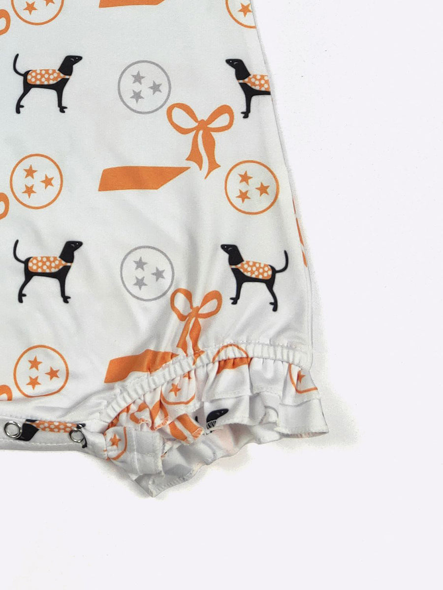 Tennessee Smokey and Bows Baby Romper