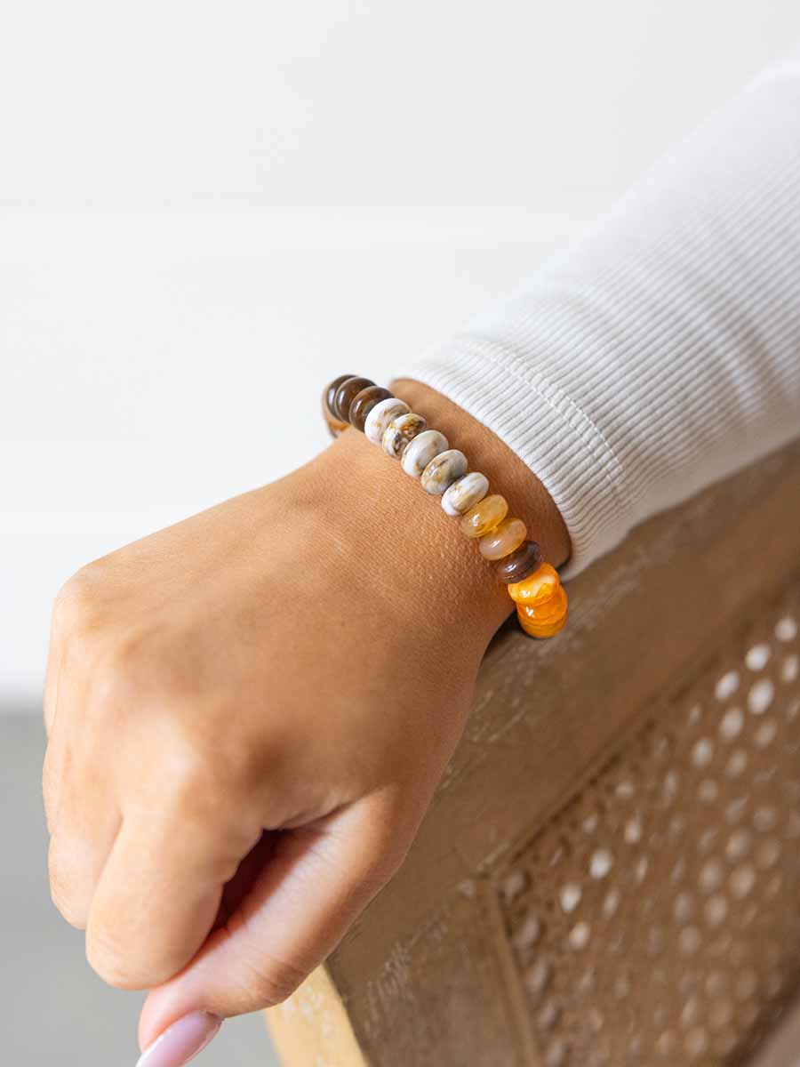 Knotted Stone Bead Bracelet (5 Colors) **Doorbuster**