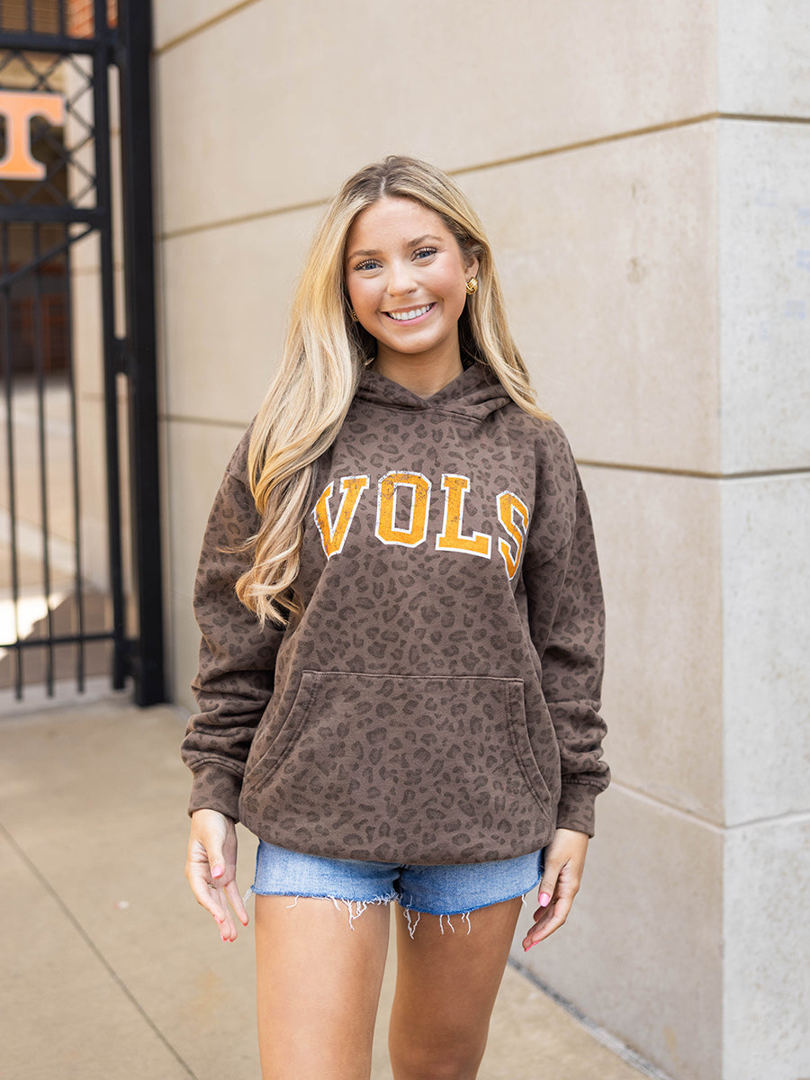 VOLS Hoodie in Leopard Print