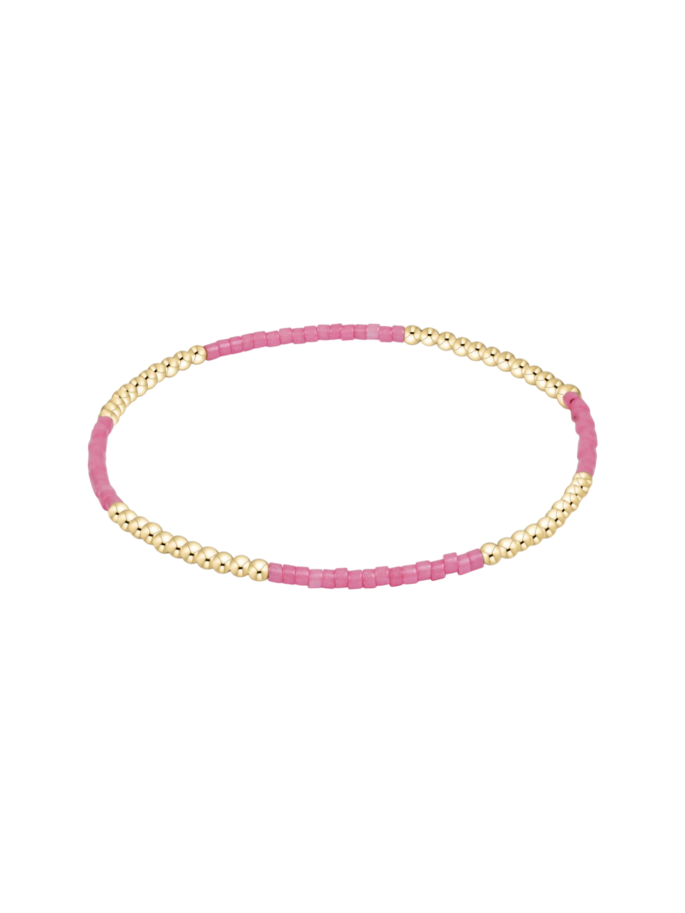 pink and gold bead bracelet