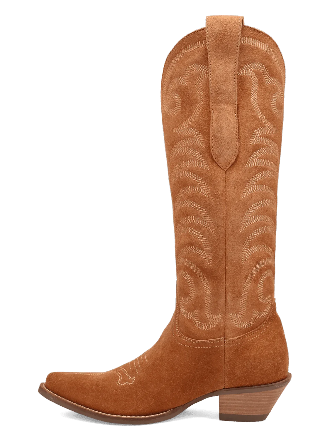 Camel Suede Tall Boots