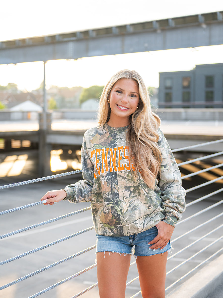Tennessee Arch Camo Crew Sweatshirt