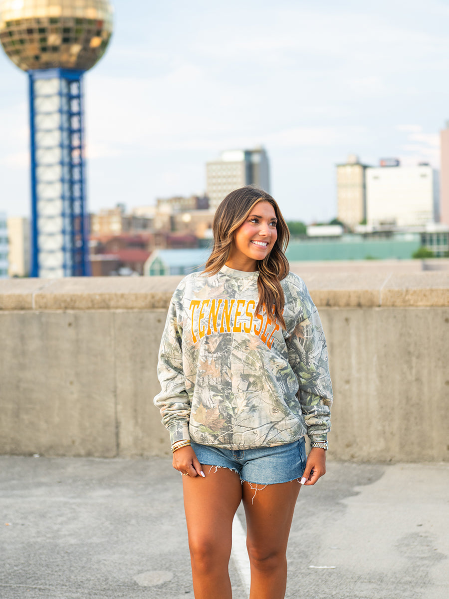 Tennessee Arch Camo Crew Sweatshirt