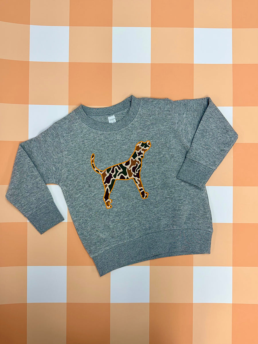 Camo Smokey Silhouette Crew Sweatshirt, Toddler & Youth