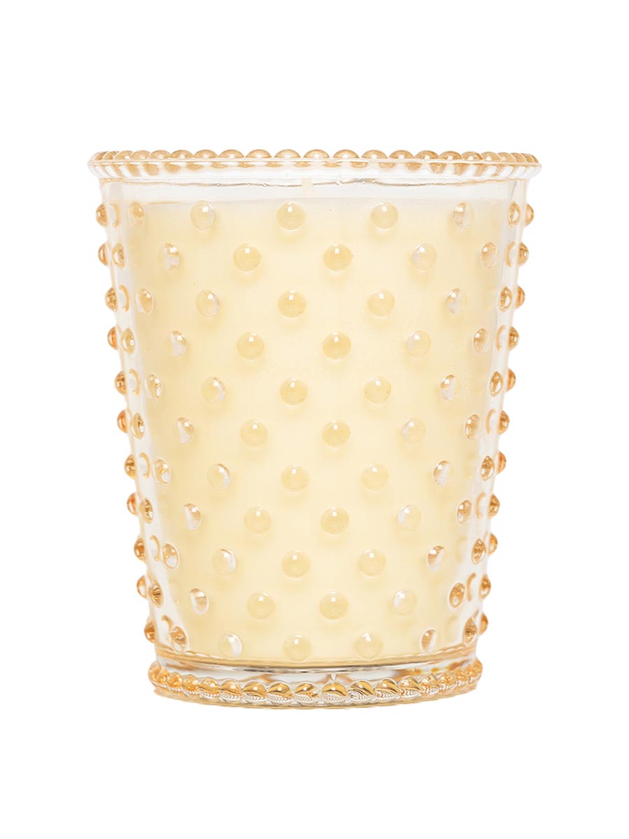 K. Hall Studio Hobnail Glass Candle 16 oz.