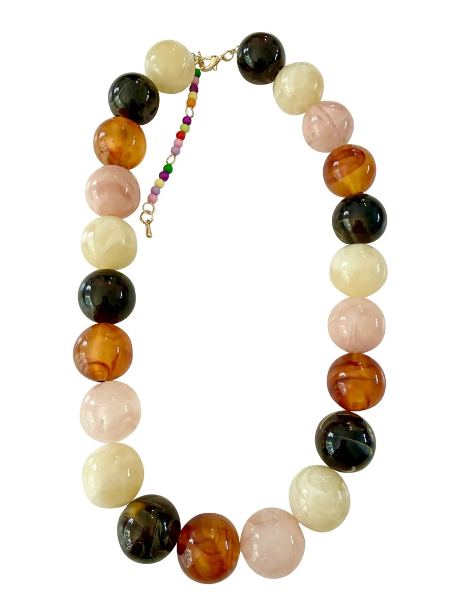 Celia Chunky Beaded Necklace (2 Colors)
