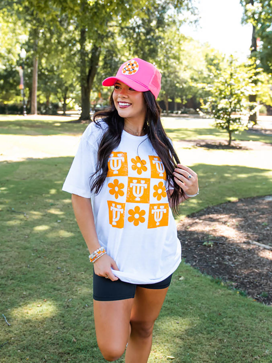 Interlocking UT Checkerboard T-Shirt features