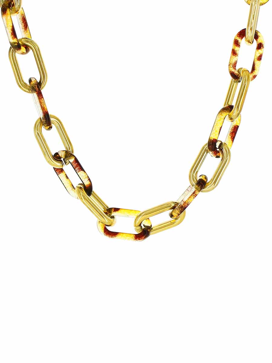 cheetah links necklace