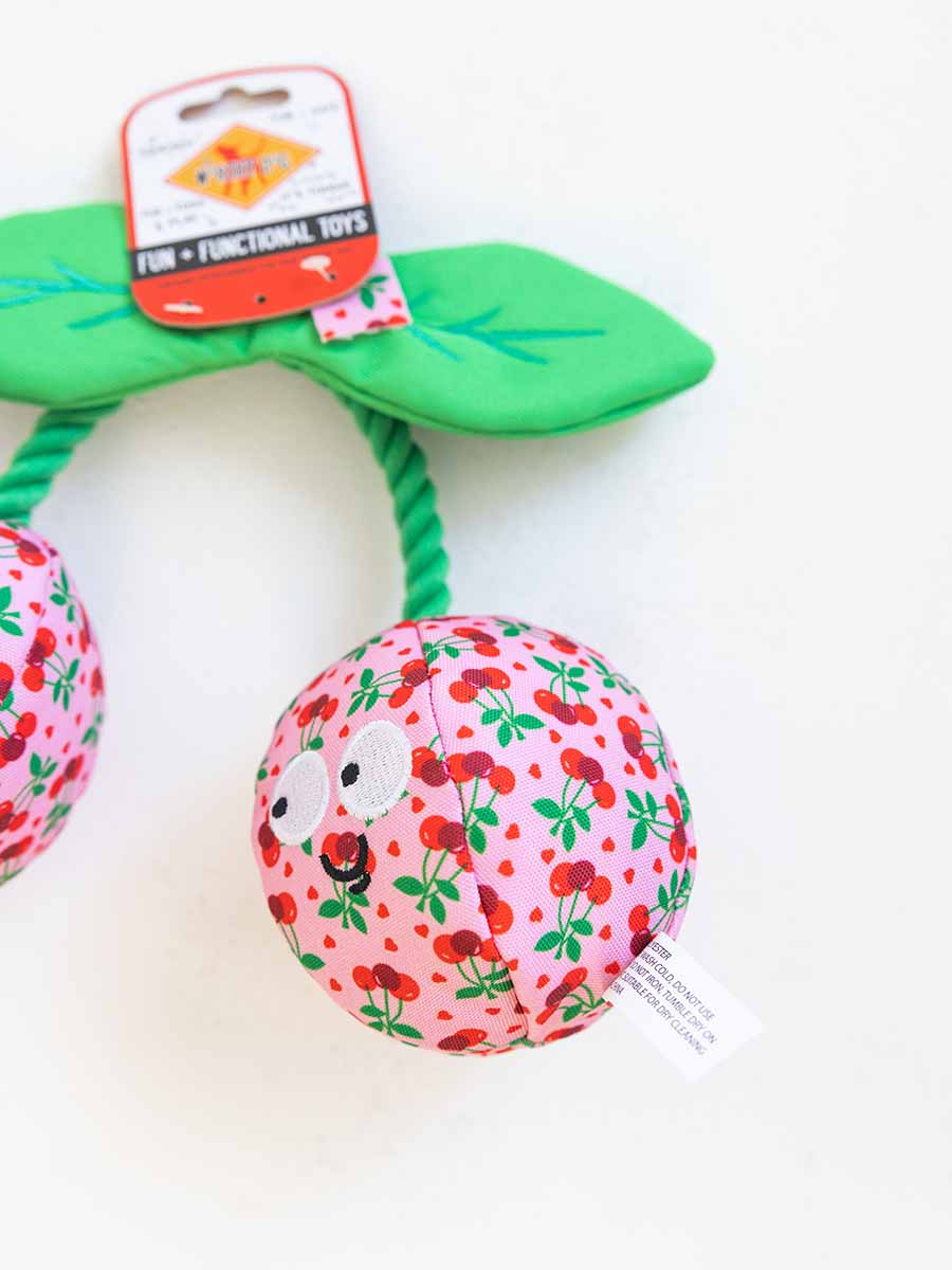 Cherries Jubilee Dog Toy (2 Sizes)