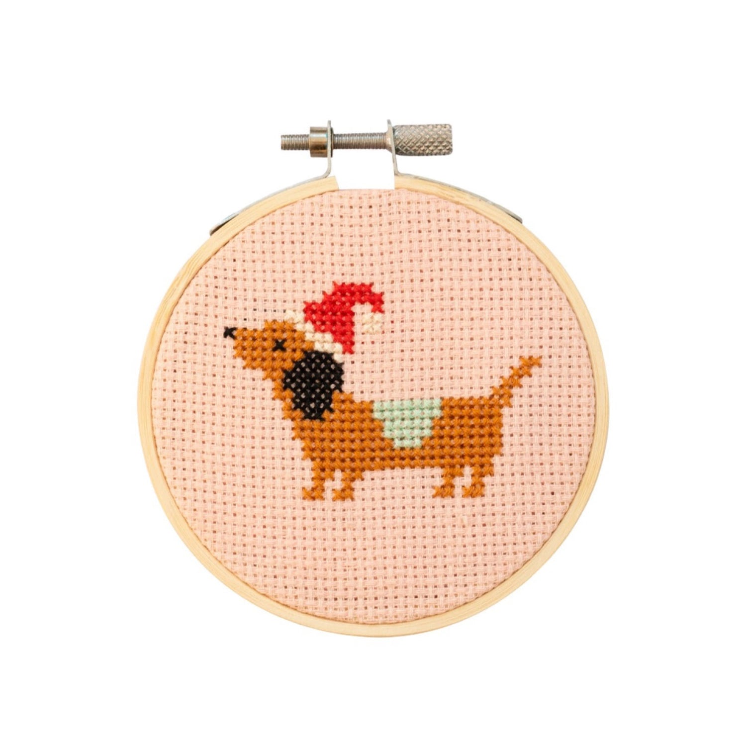 Christmas Dachshund Cross-Stitch Kit