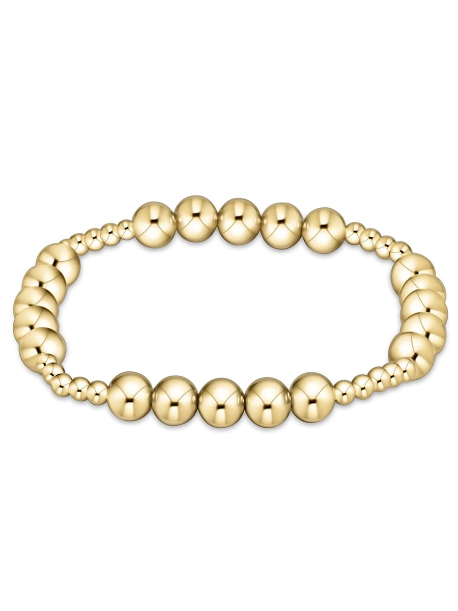 6mm gold bead bracelet
