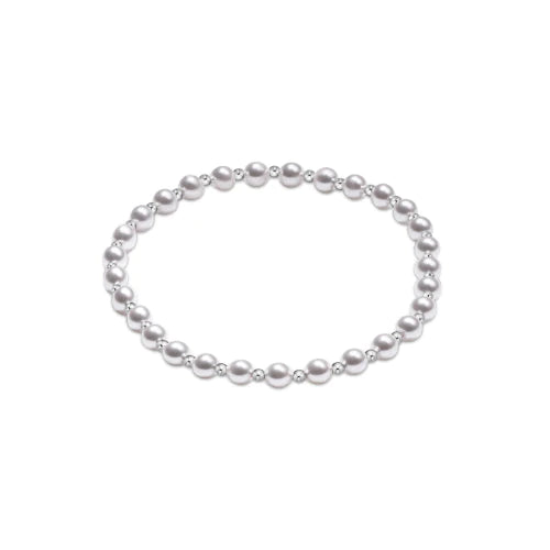 Classic Grateful Sterling Pearl Bracelet, 4mm