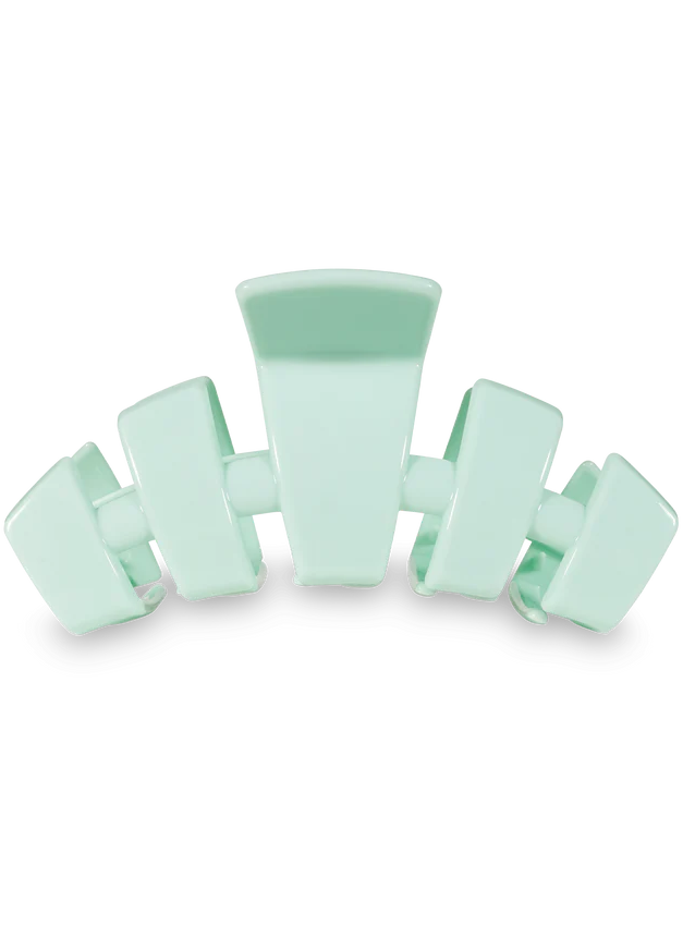 mint plastic hair claw